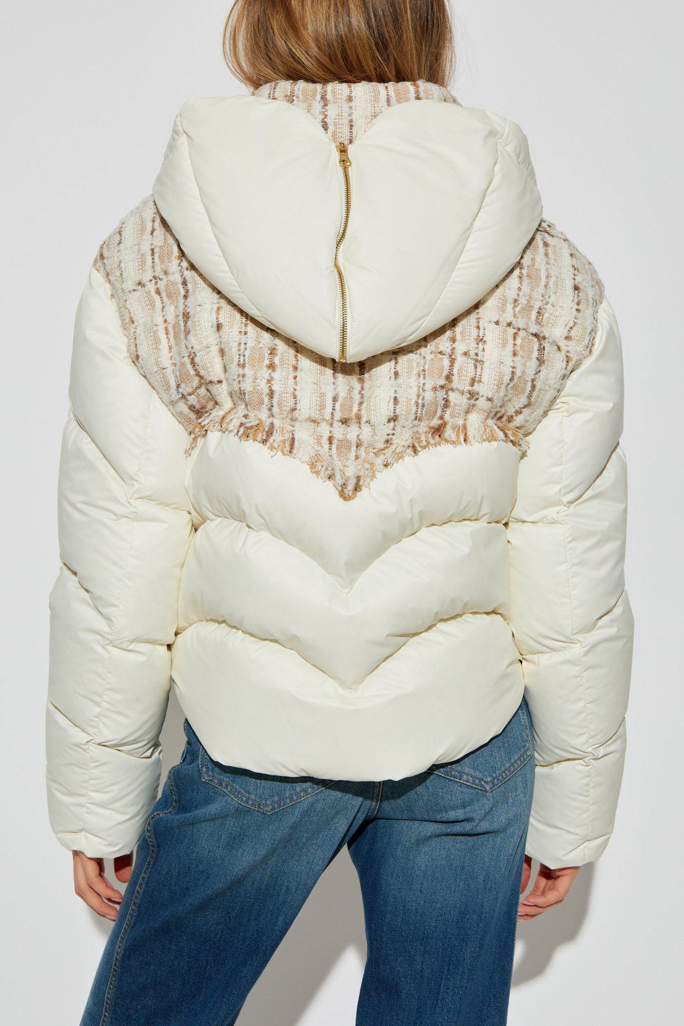 Khrisjoy Woman Puffer Ivory Size 00 Polyamide, Wool, Acrylic, Polyester, Viscose In White