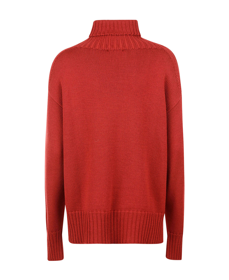Drumohr High Neck Knitted Sweater In Red
