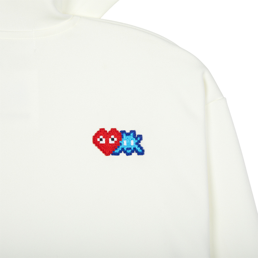 Comme Des Garçons Heart-patch Drawstring Hoodie