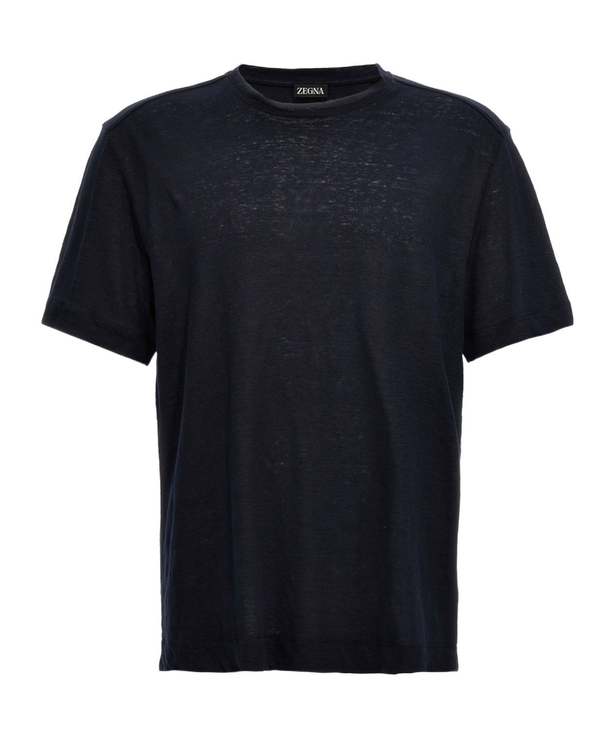 Zegna Luxurious Cotton Silk Blend T-shirt In Blue