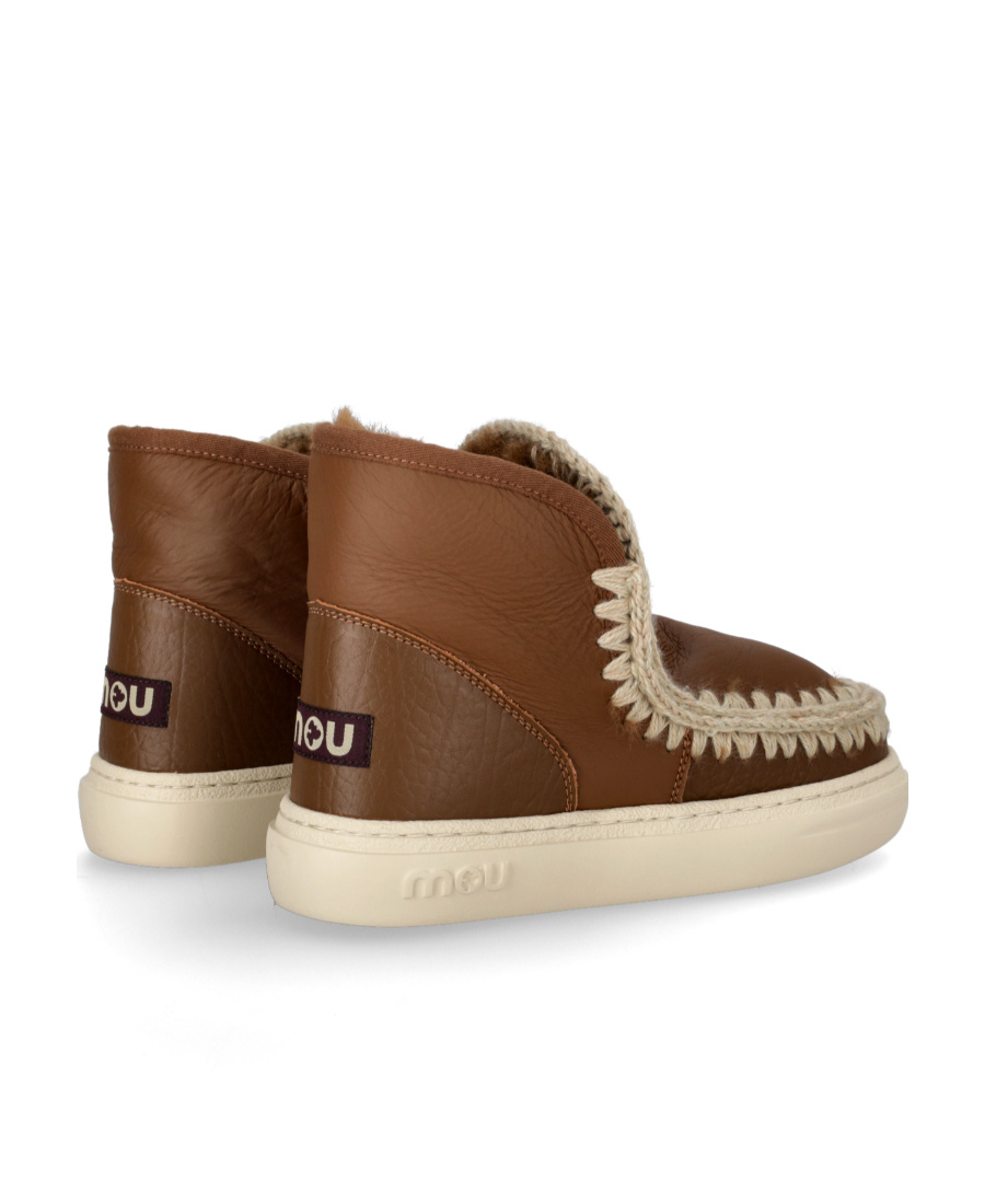 Mou Chunky Slip-on Boots In Brown