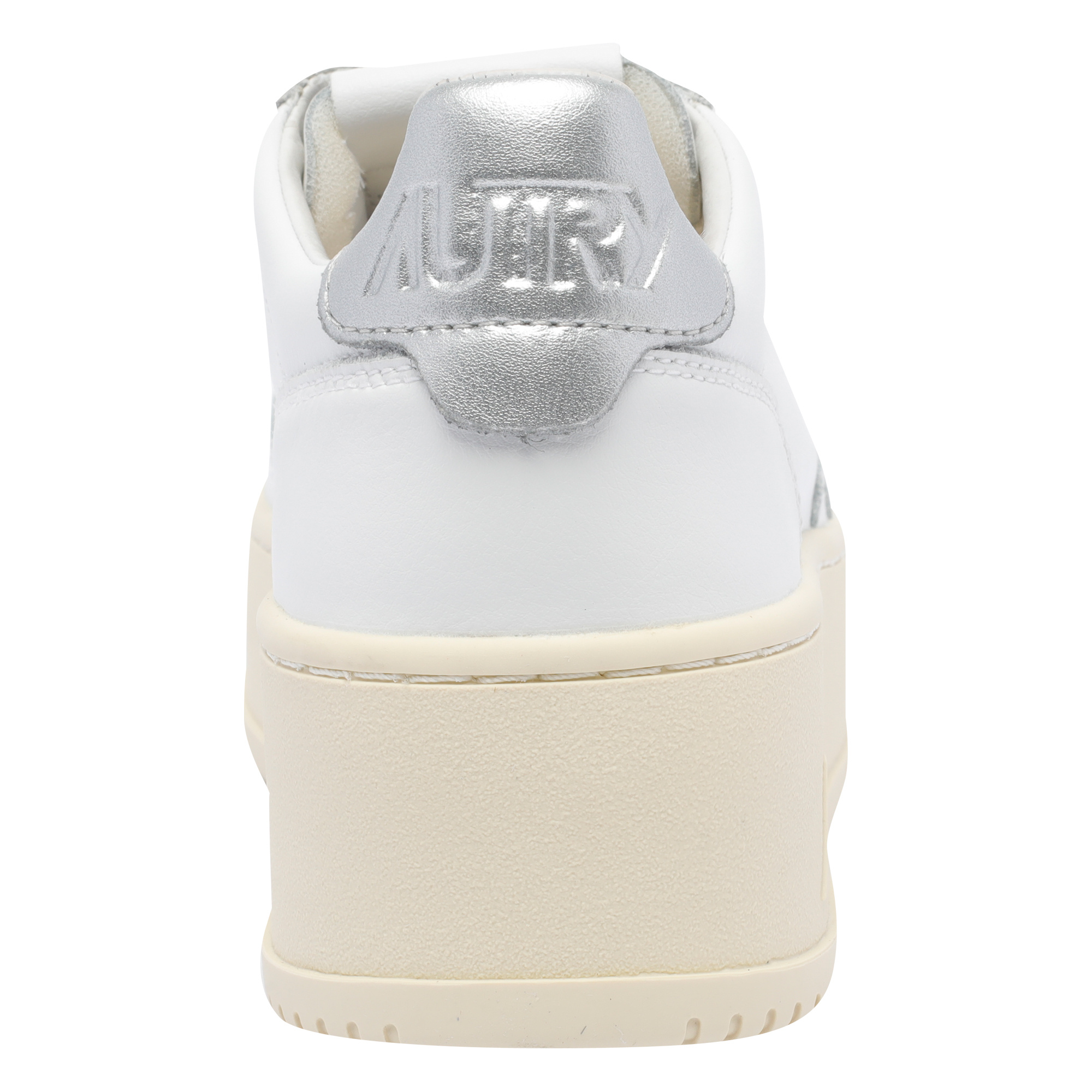 Autry Womens White Medalist Low-top Leather Trainers In White
