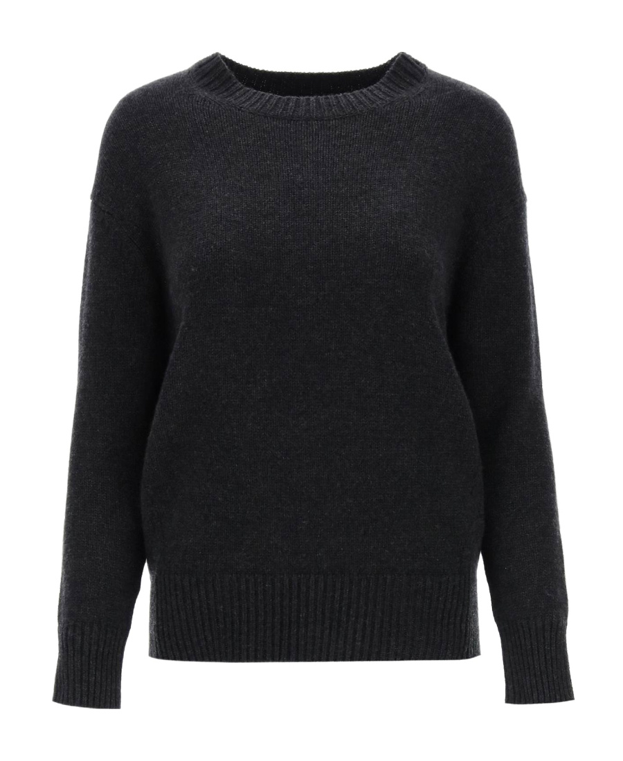 Max Mara Round Neck Sweater In Black