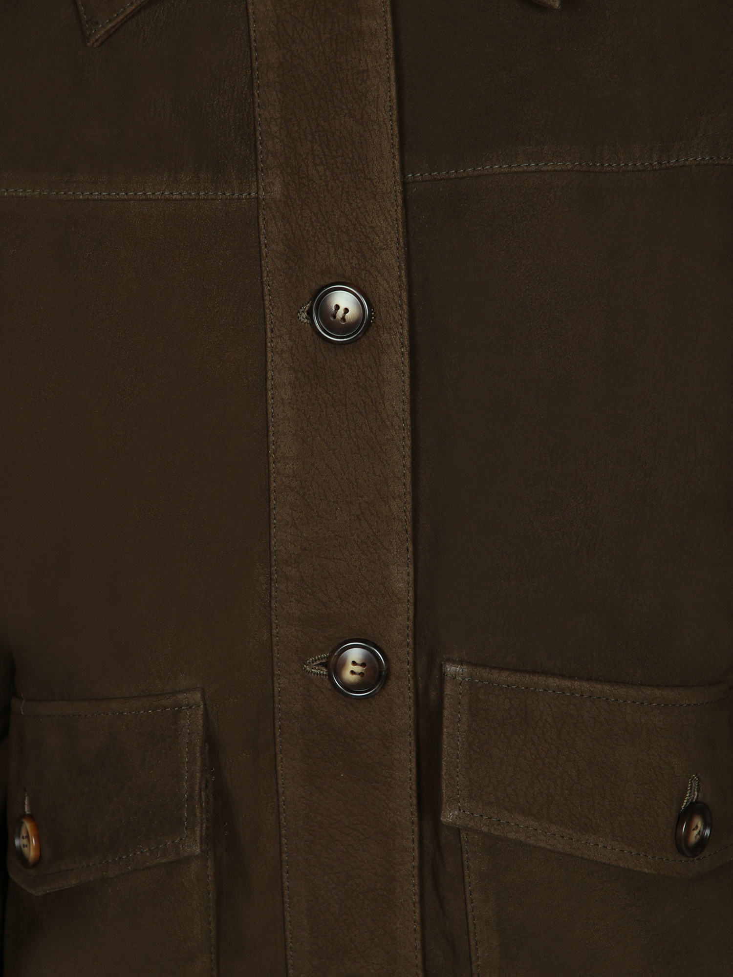 Iro Barrie Buttoned Jacket In Brown