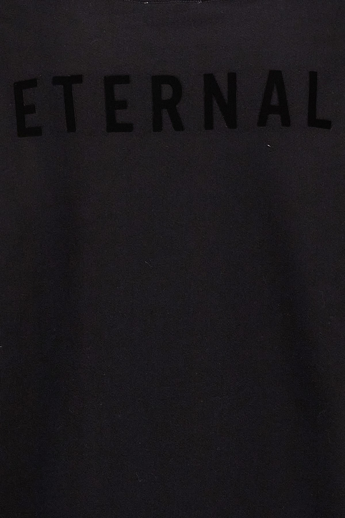 Fear Of God Black Sweatshirt With Hood And Dropped Shoulders In Cotton Blend Man