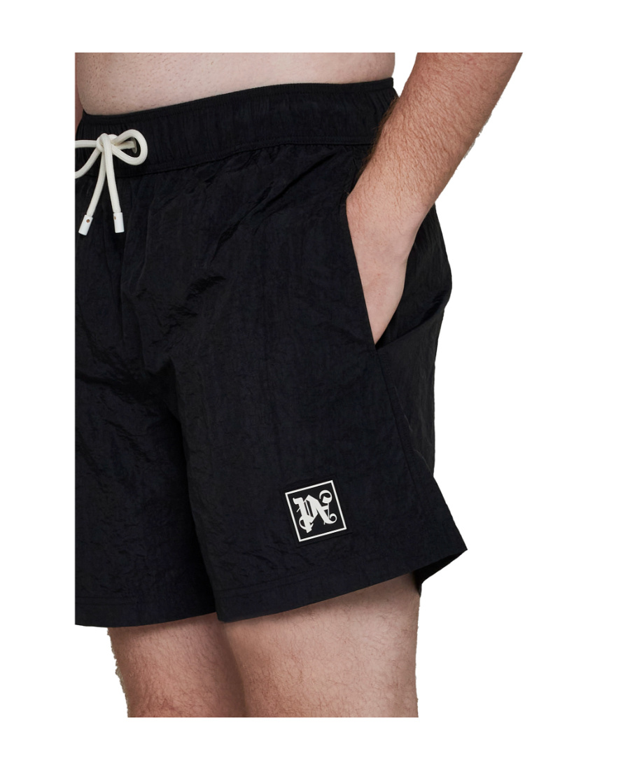 Palm Angels Swim Shorts In Black