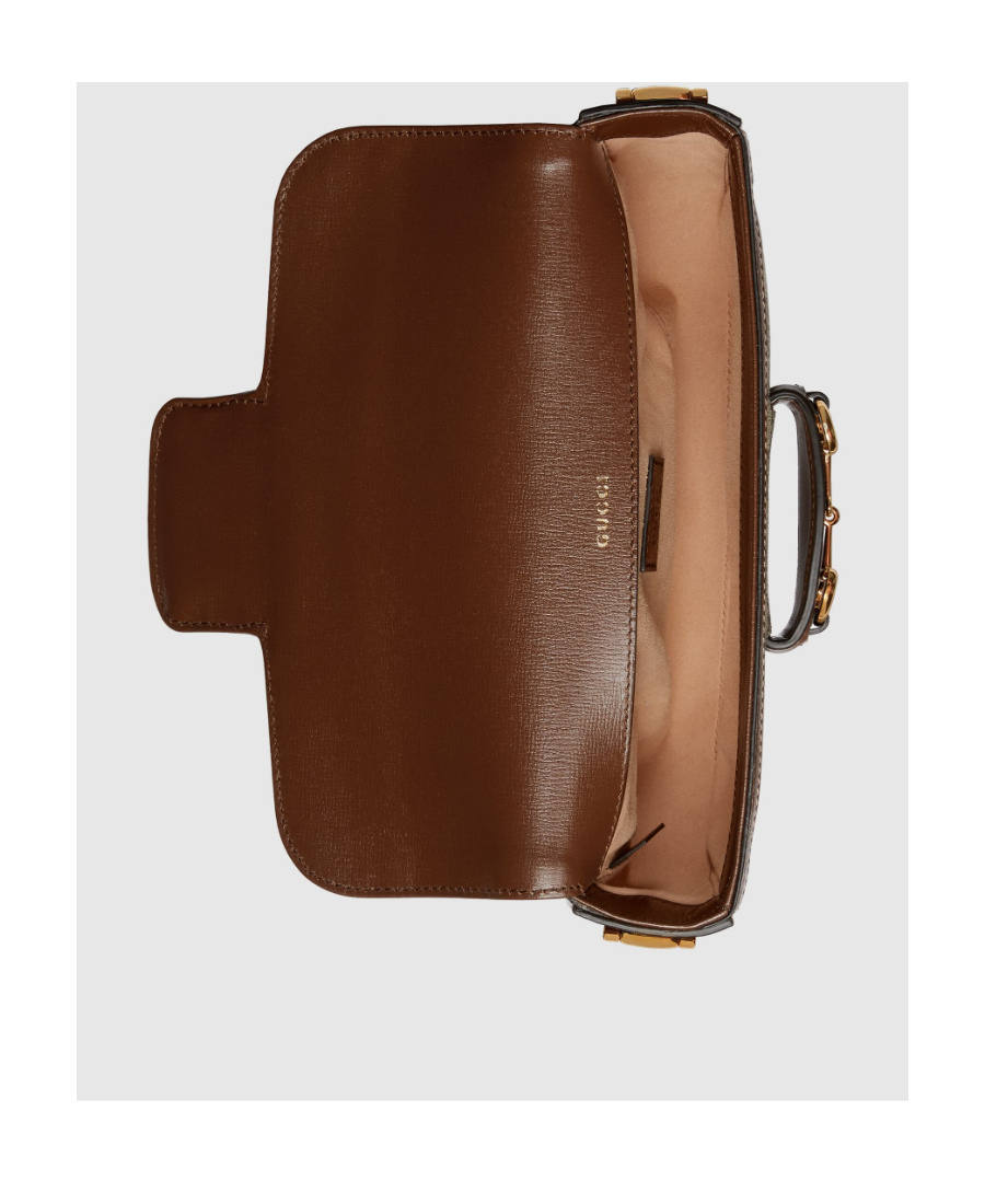 Gucci 1955 Horsebit Gg Canvas Shoulder Bag In Multicolor