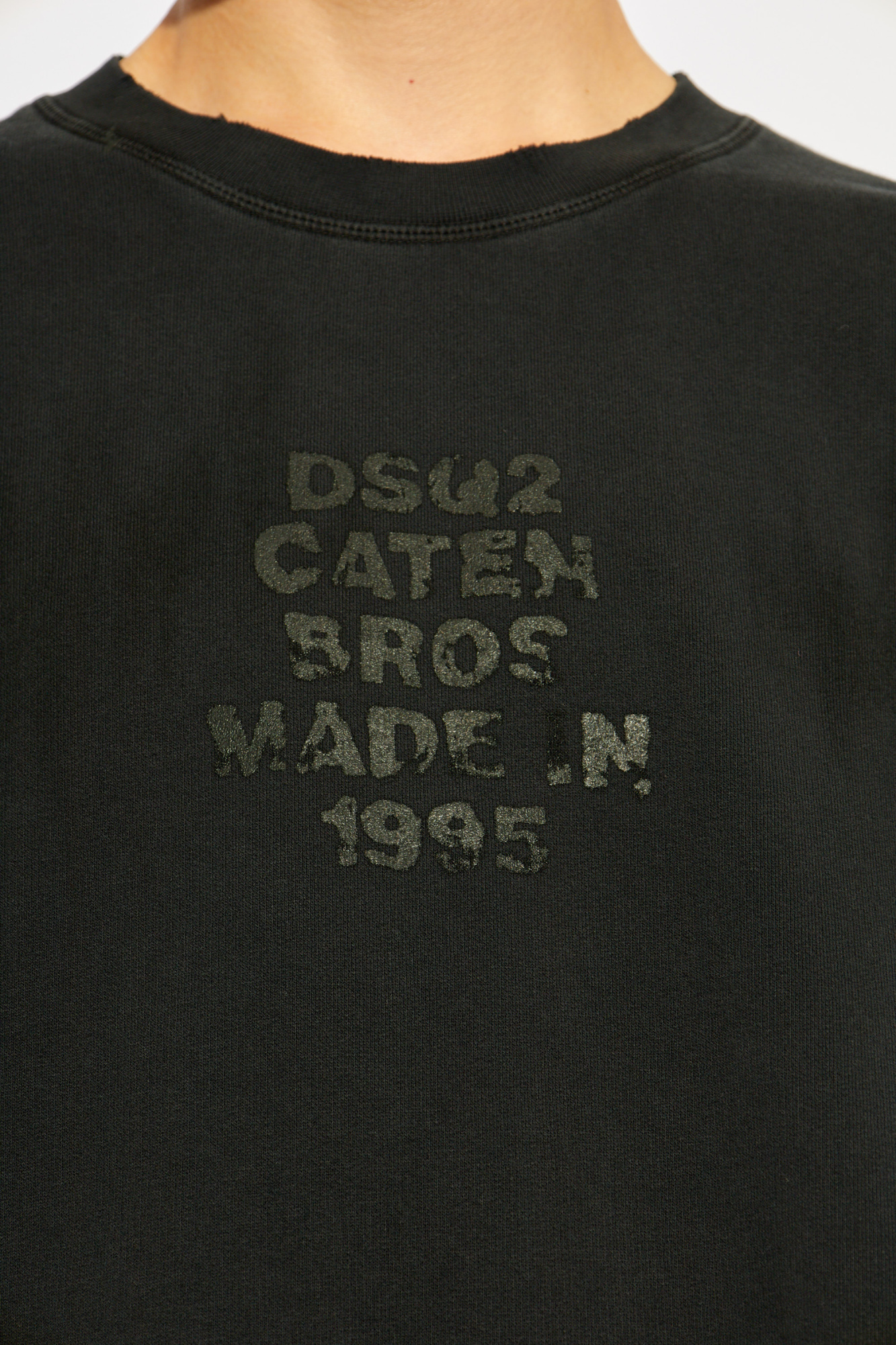 Dsquared2 Logo-print Sweatshirt In Black