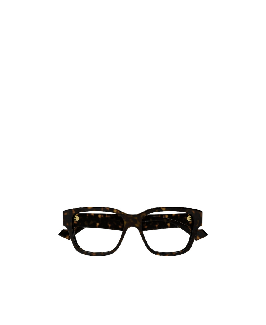 Gucci Rectangular-frame Logo-engraved Glasses In Black