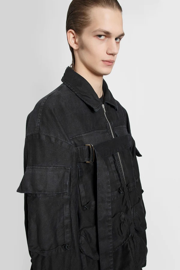 Dries Van Noten Zipper Casual Jacket In Black