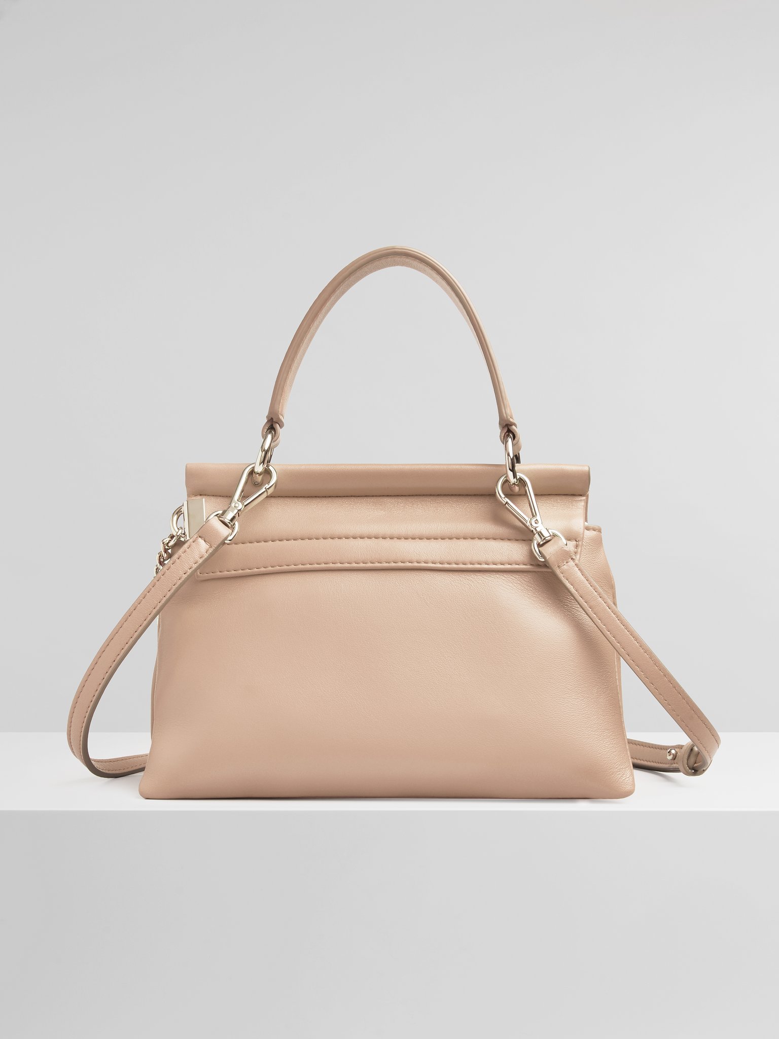 Chloé Small Faye Soft Top Handle Tote Bag In Brown