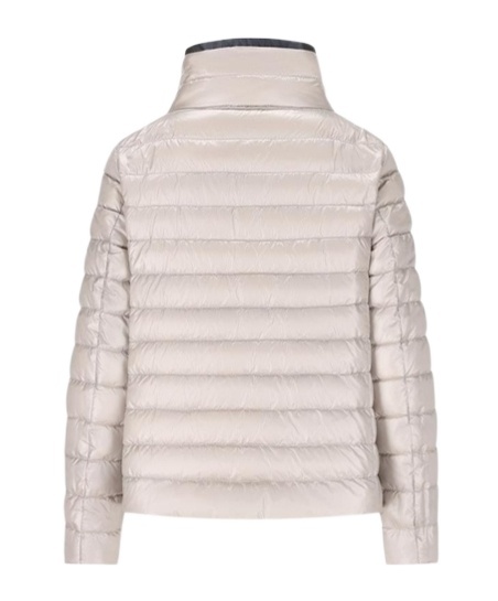Herno Funnel Neck Reversible Puffer Jacket In Black