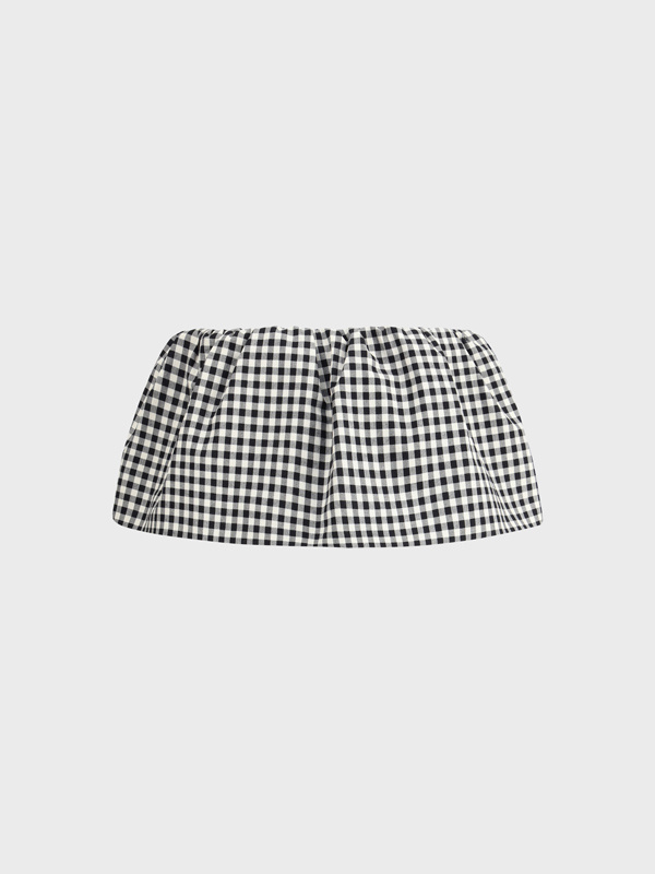 Miu Miu Women Vichy Pattern Miniskirt