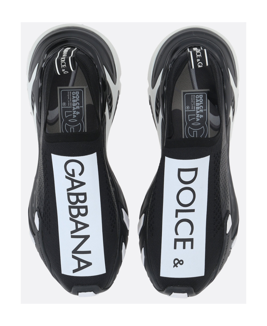Dolce & Gabbana Logo Low-cut Casual Sneakers In Black