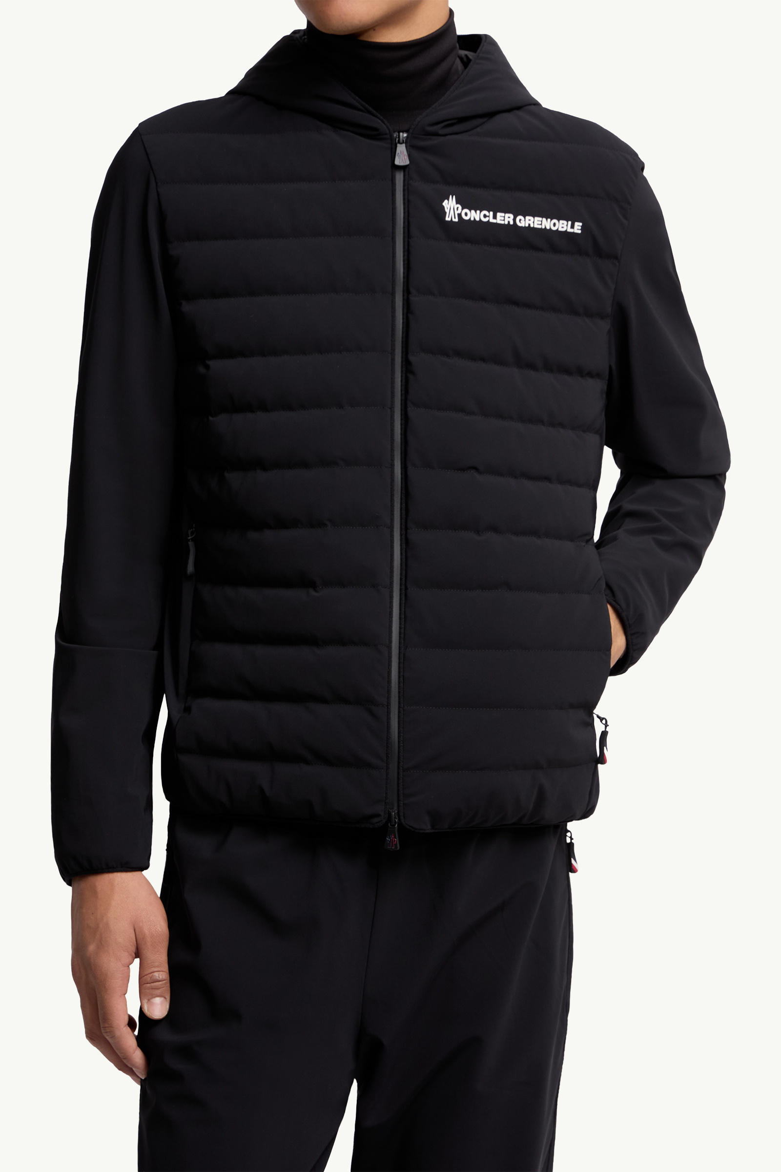 Moncler Hooded Quilted Nylon Down Outerwear In Black