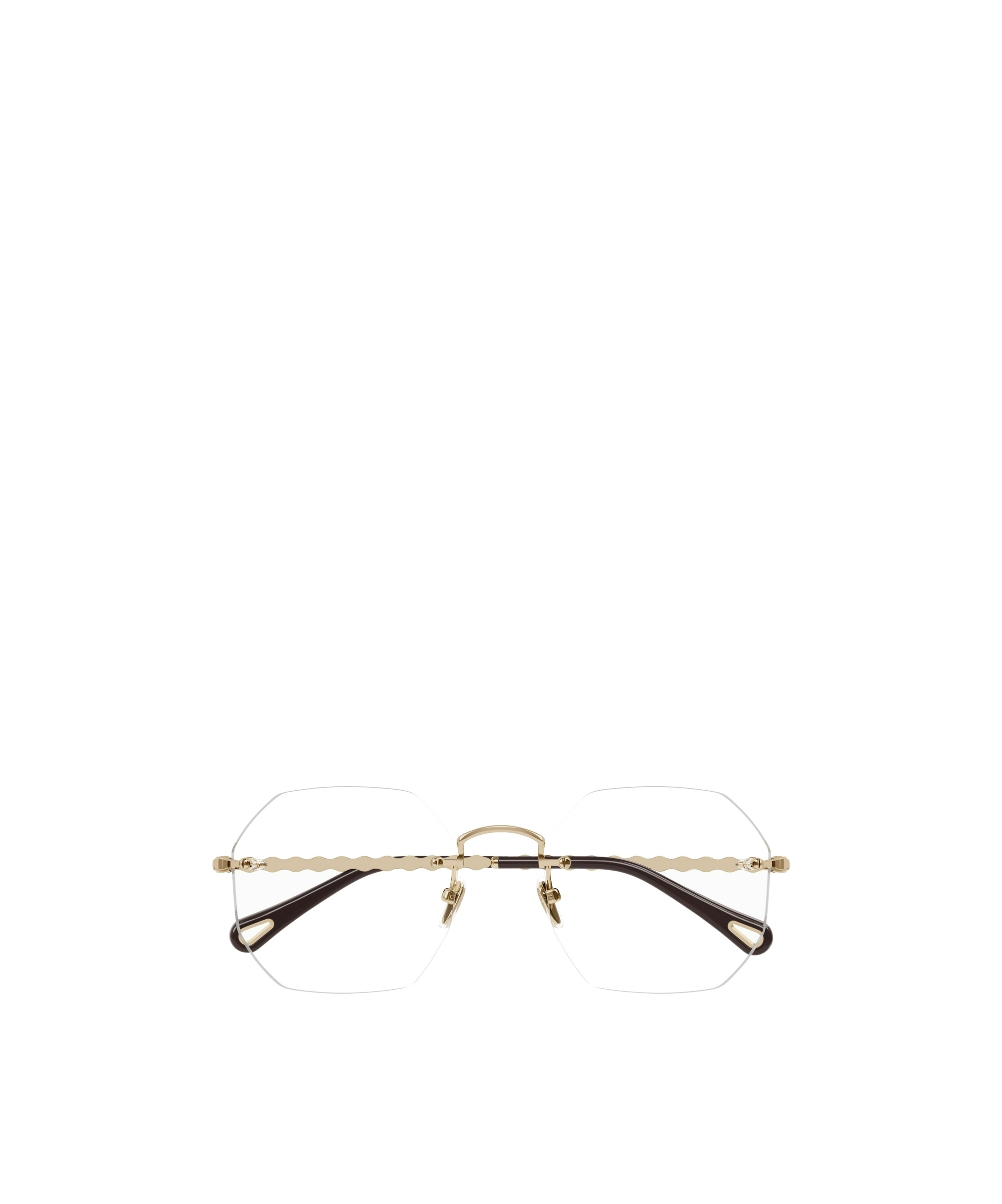 Chloé Hexagonal-frame Glasses In White