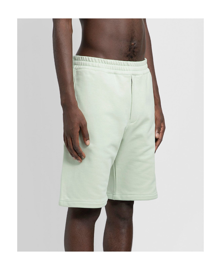 Alexander Mcqueen Embroidered-logo Bermuda Shorts In White