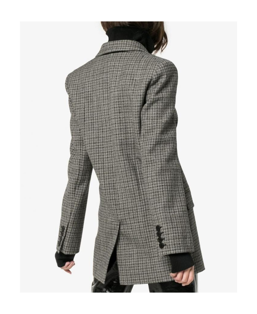 Givenchy Plaid Wool Suit Jacket In Black