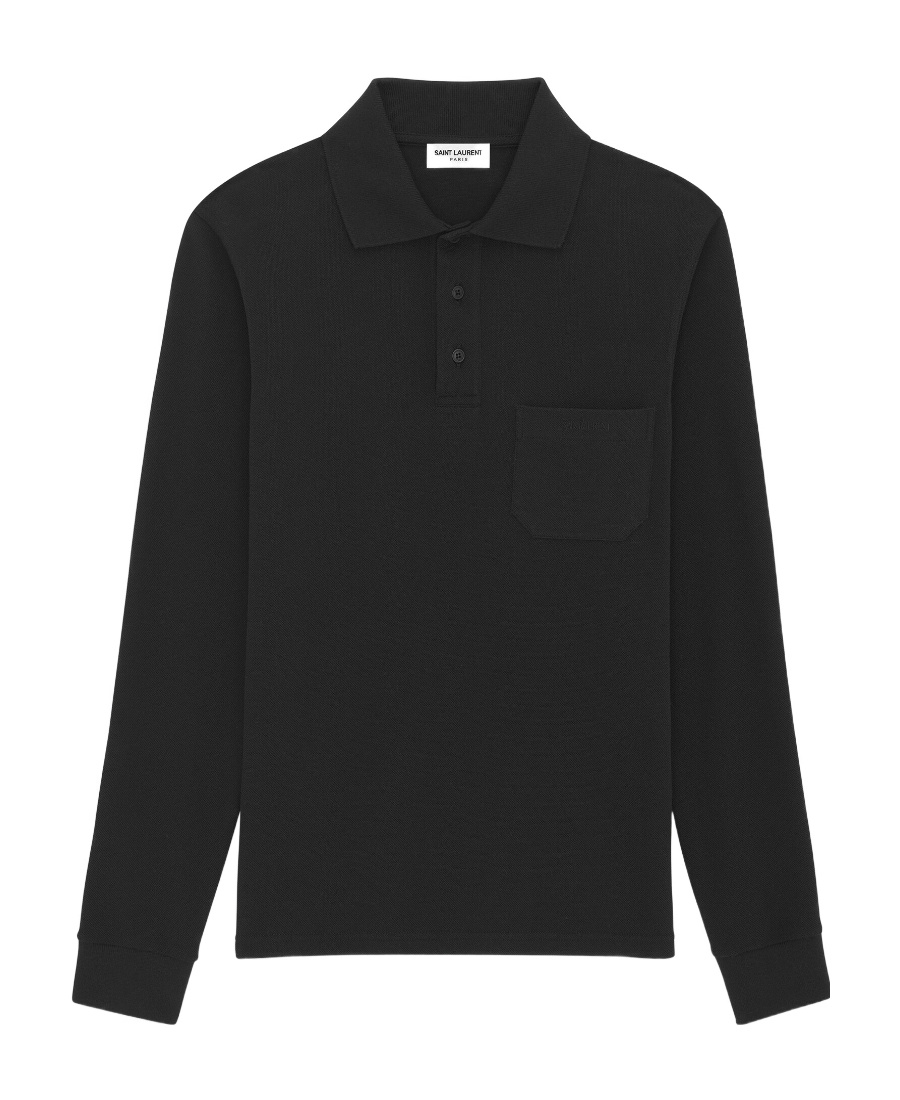 Saint Laurent Polo Clothing In Black