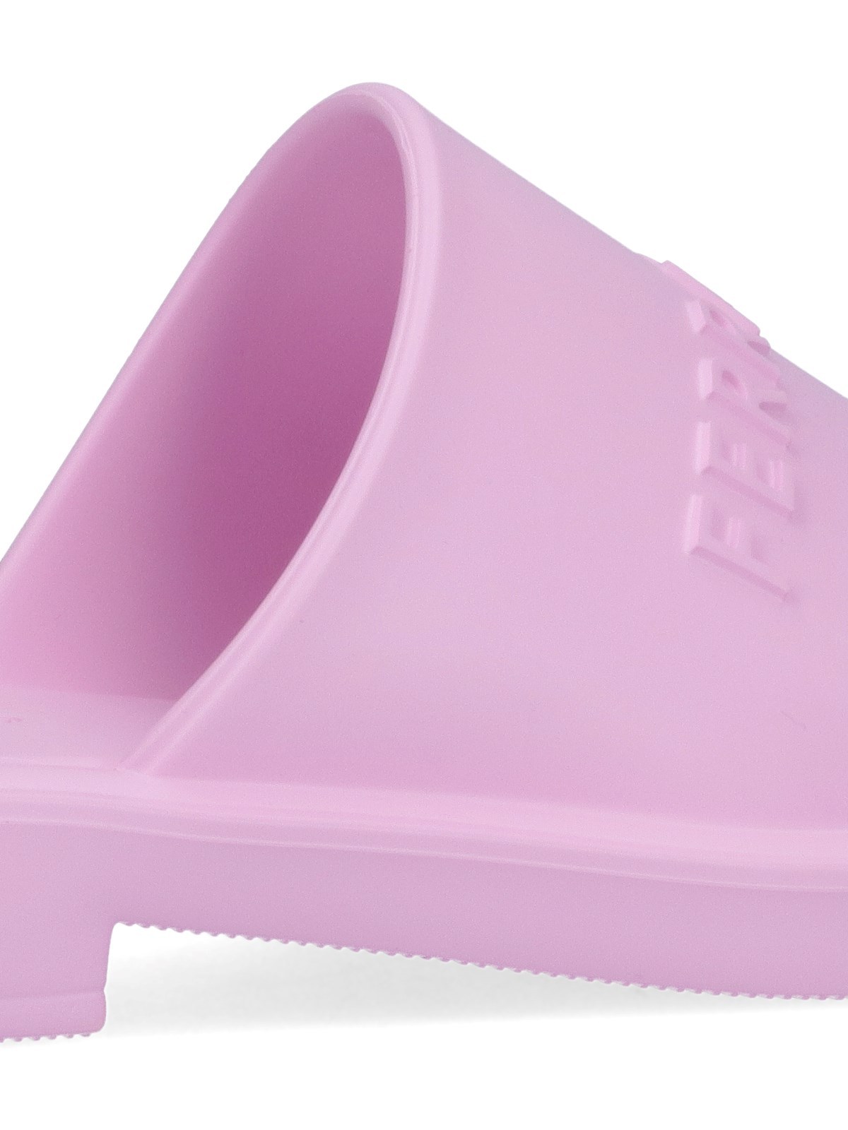 Ferragamo Chunky Sole Logo Slide Sandals In Pink