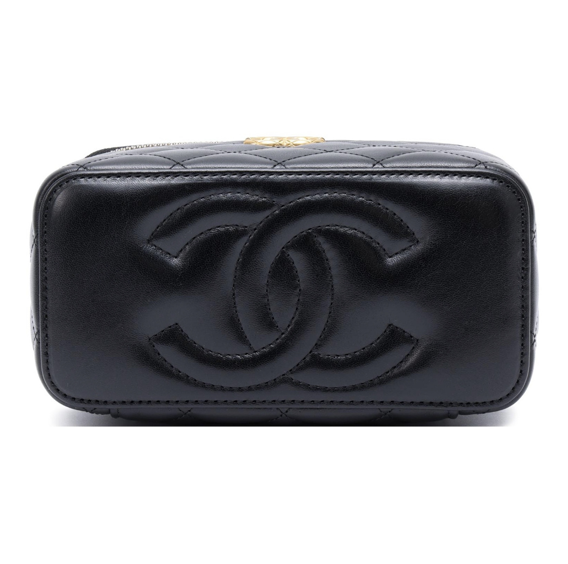 Pre-owned Chanel Double C Mark Shoulder Bag In Black