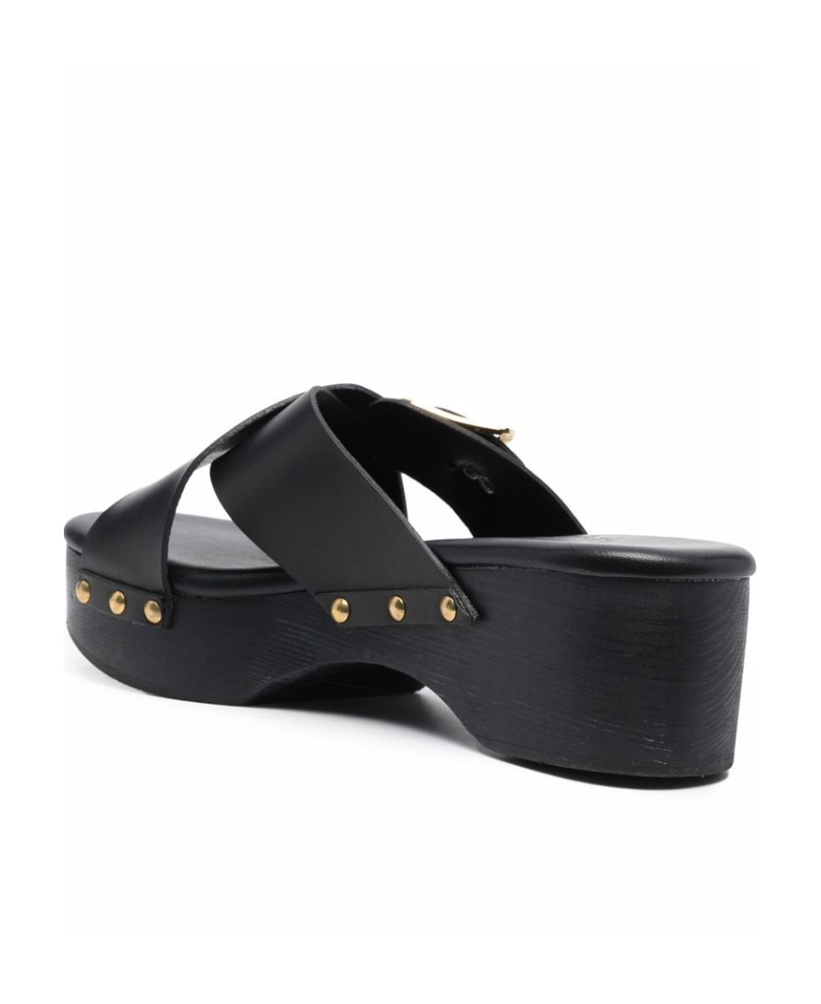 Ancient Greek Sandals Black Marilisa Clog Sandals In Black