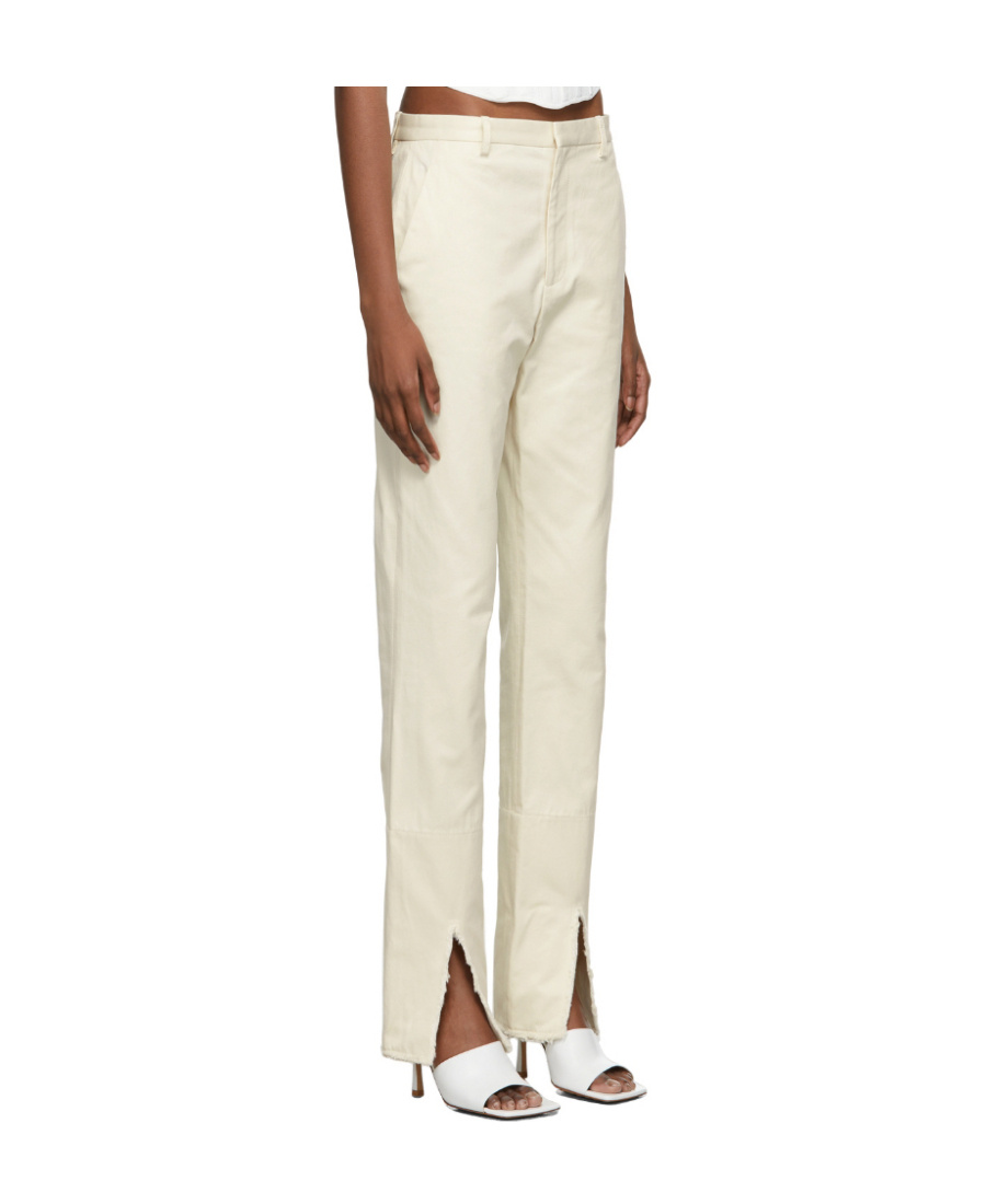 DION LEE SPLIT FRAYED PANTS