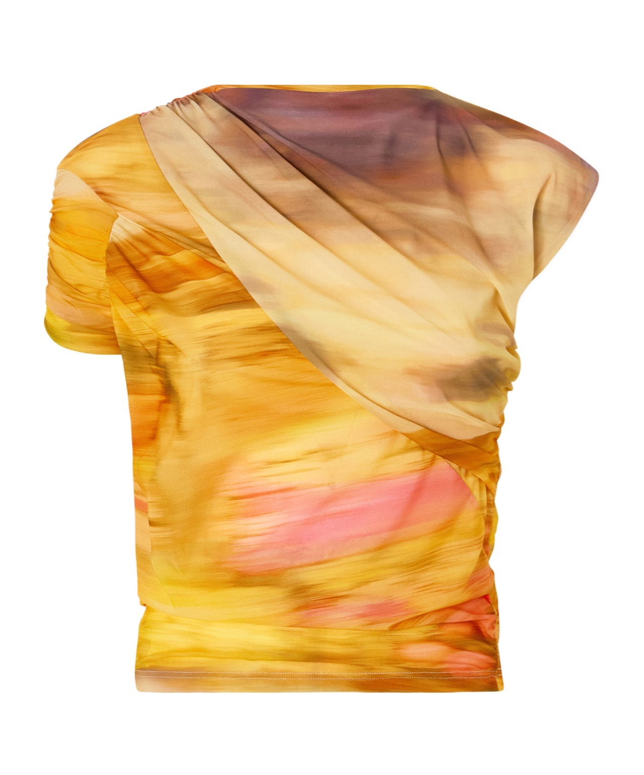 Pinko Pleated Blouse In Yellow