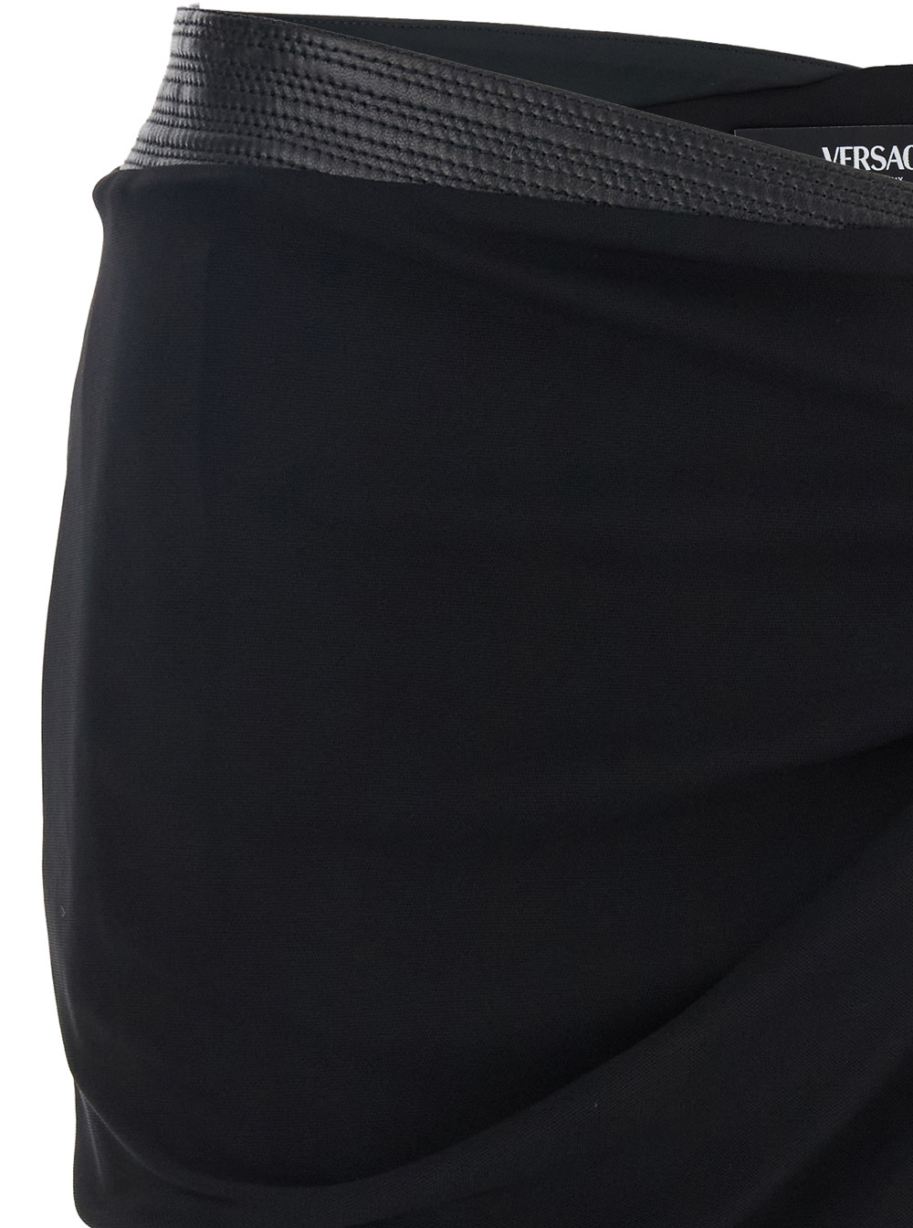 Versace Skirt Responsible Stretch Crepe Jersey In Black