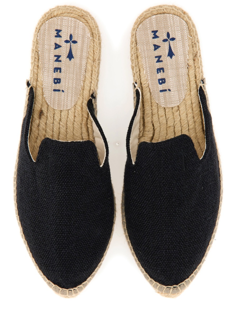 Shop Manebi Logo Mules In Black
