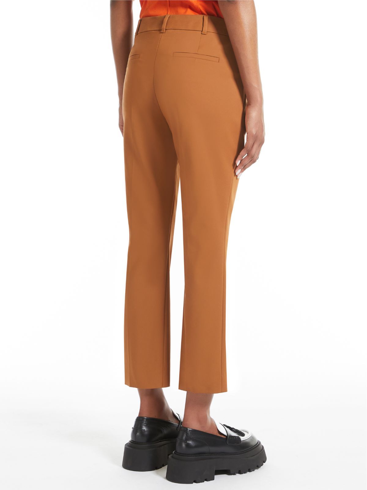 Sportmax Mini Speaker Casual Pants In Orange