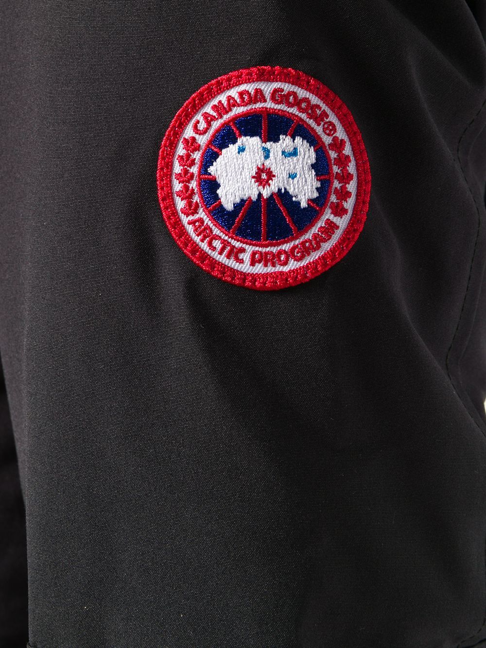 Canada Goose Hooded Parka In Black