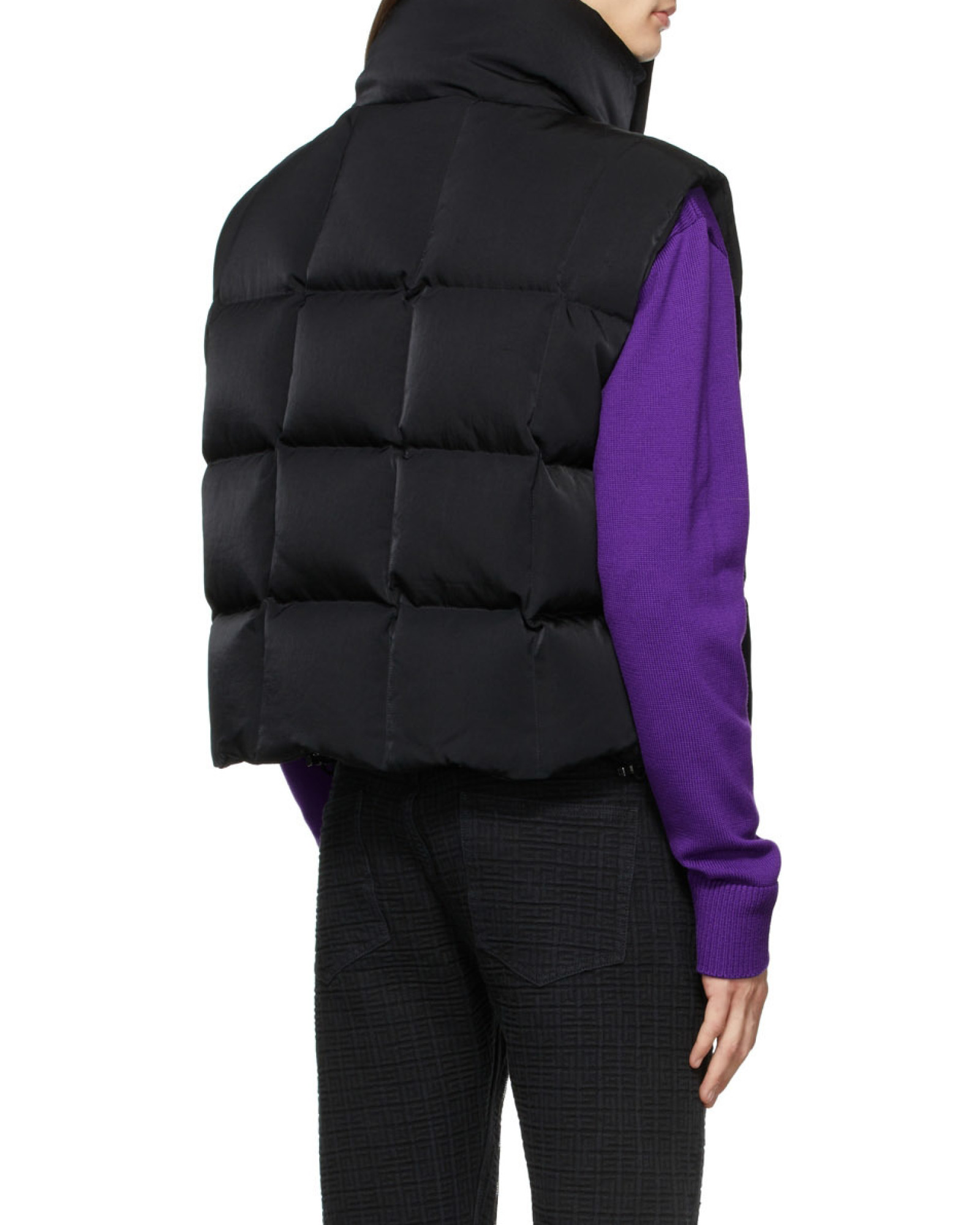 Givenchy Funnel-neck Padded Gilet In Black