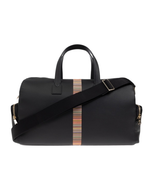 Paul Smith Black Signature Stripe Duffle Bag
