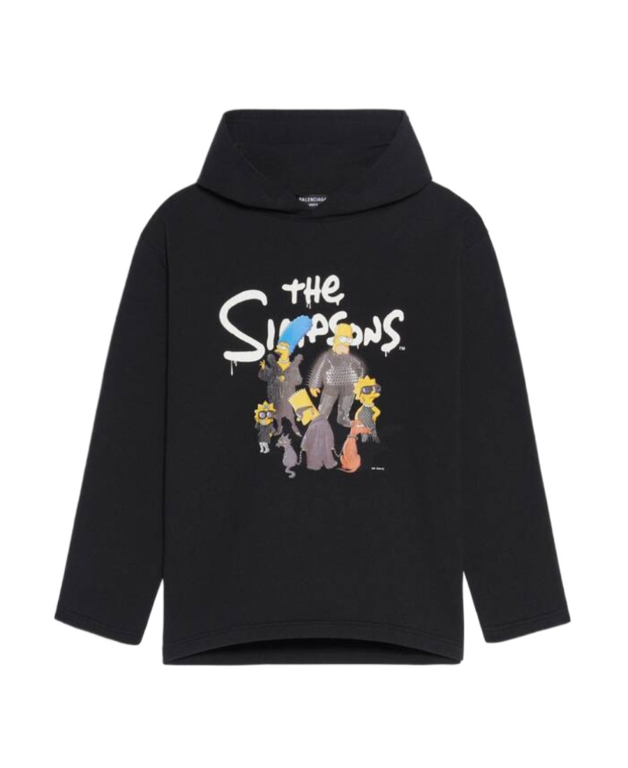 Shop Balenciaga X The Simpsons Graphic-print Hoodie