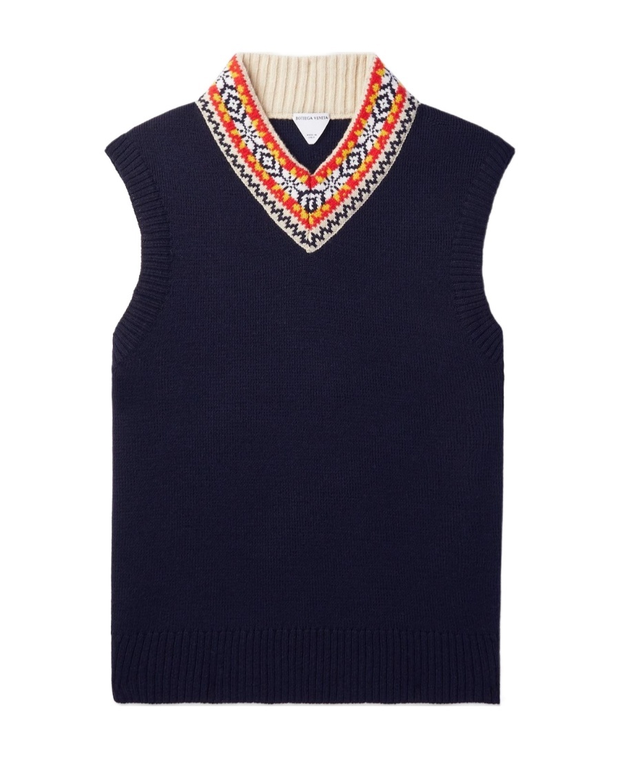 Bottega Veneta V-neck Knitted Sweater In Black