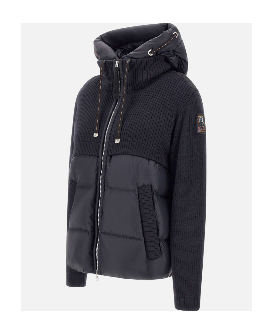 PARAJUMPERS HOODED DOWN KNITTED JACKET