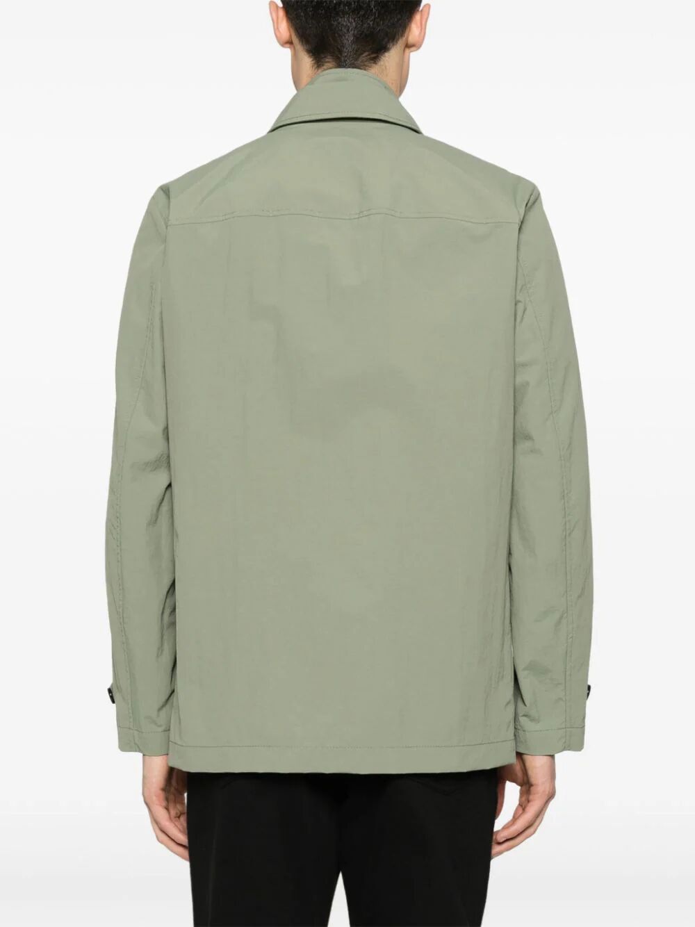 Fay Layered-design Jacket In Gray