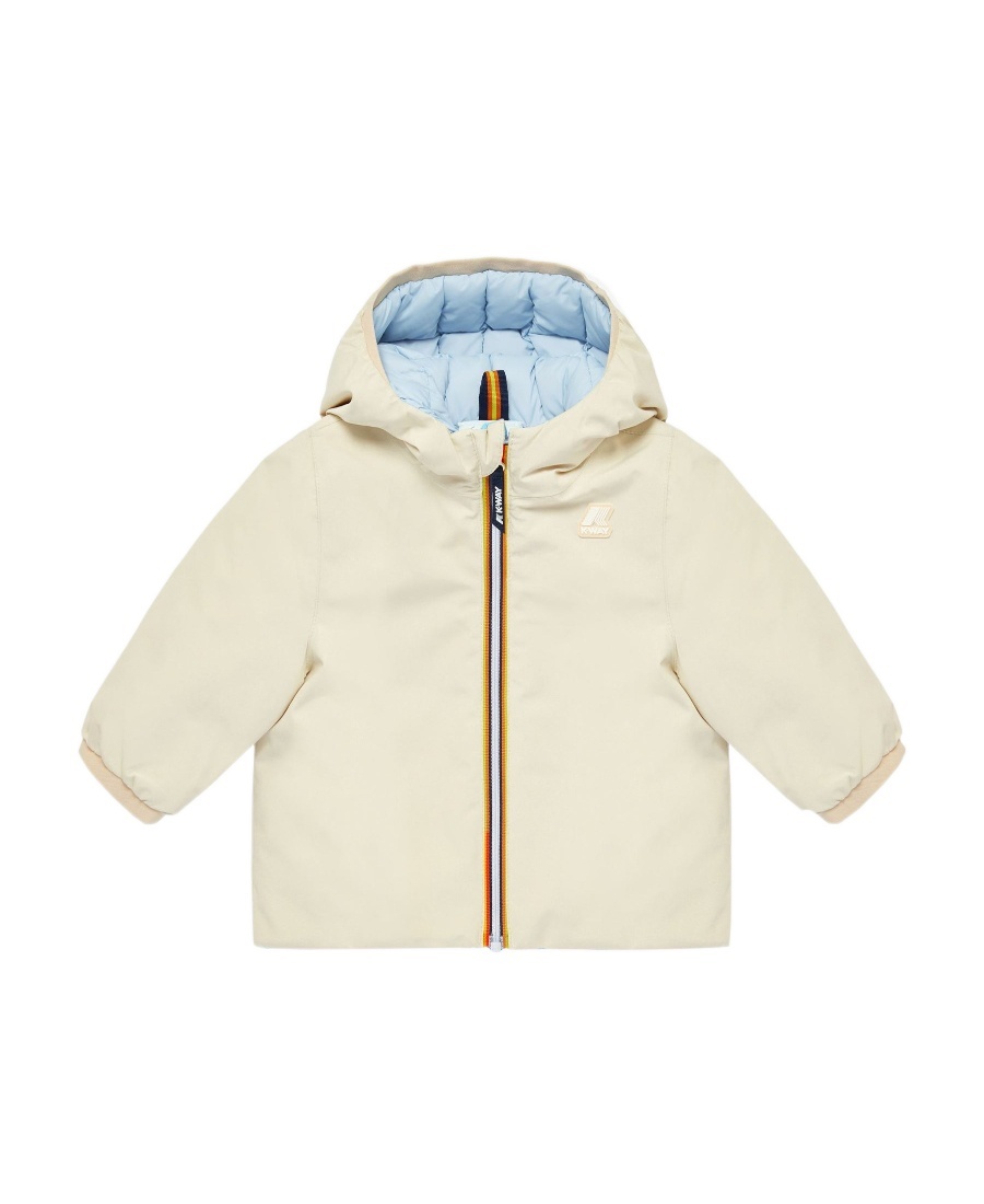K-way Hooded Down Jacket In White