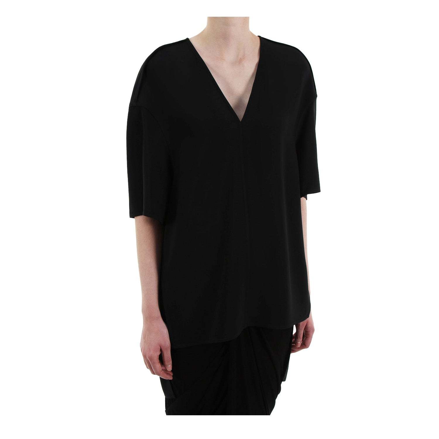 Rick Owens Island Oberteil Aus Baumwollpopeline In Black