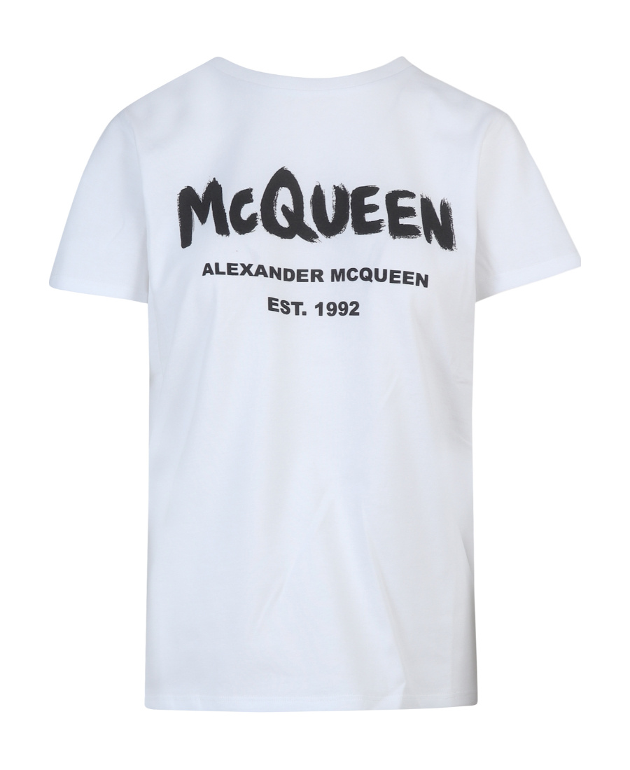 Alexander Mcqueen White Cotton Tops & T-shirt In White