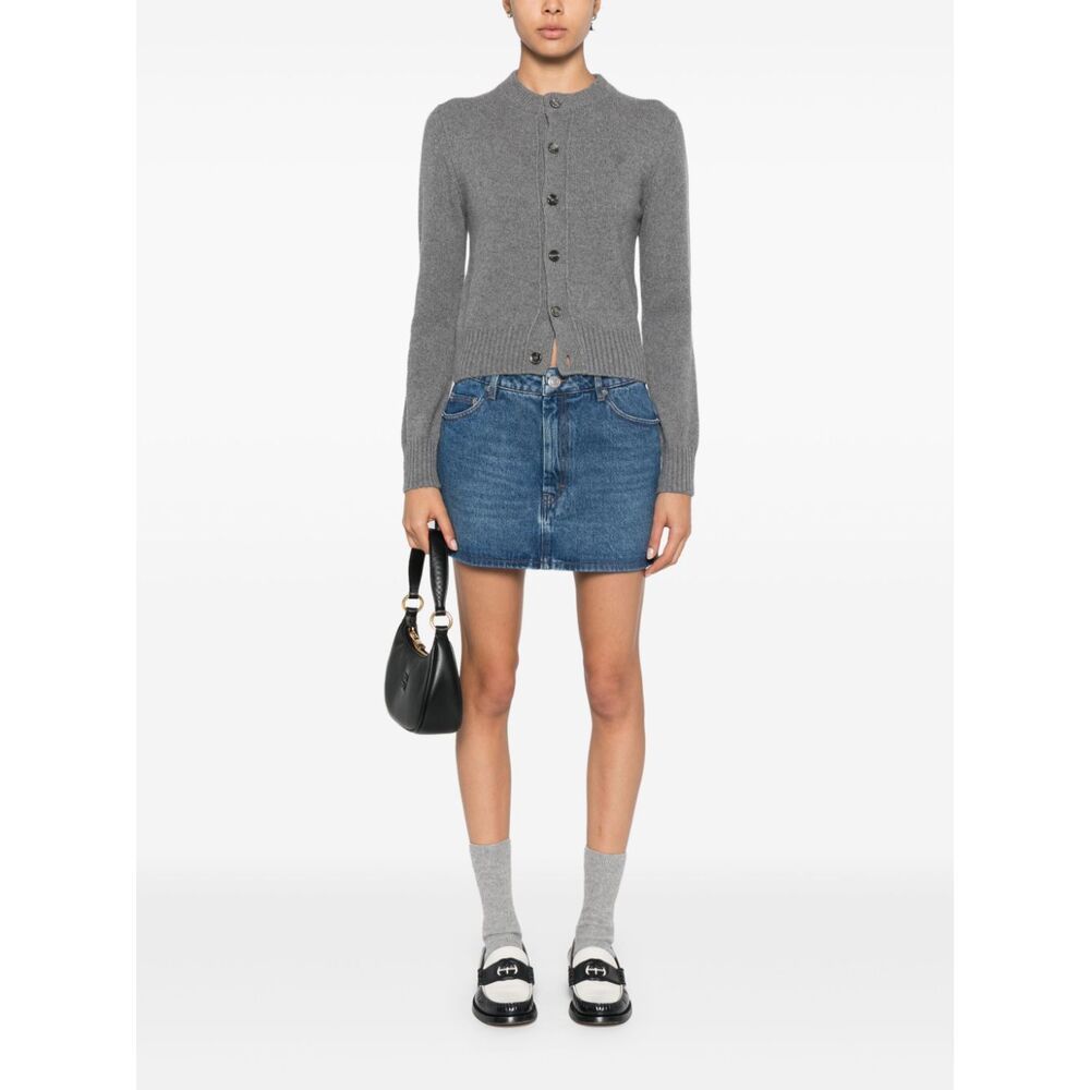 Ami Alexandre Mattiussi Mini Skirt In Blue