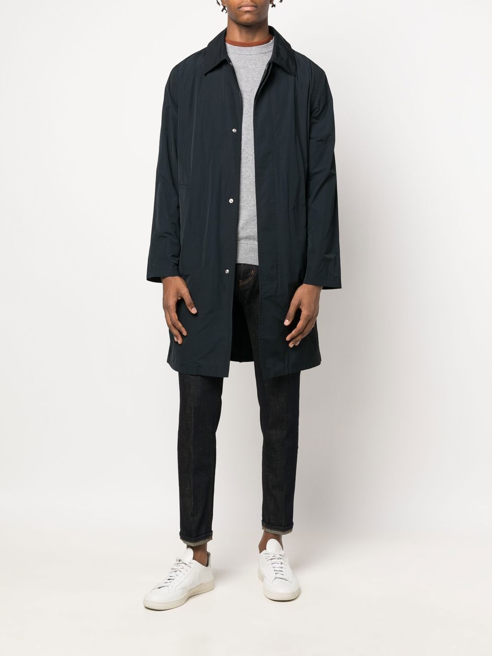 Drumohr Cashmere Long-sleeve Jumper In Gray