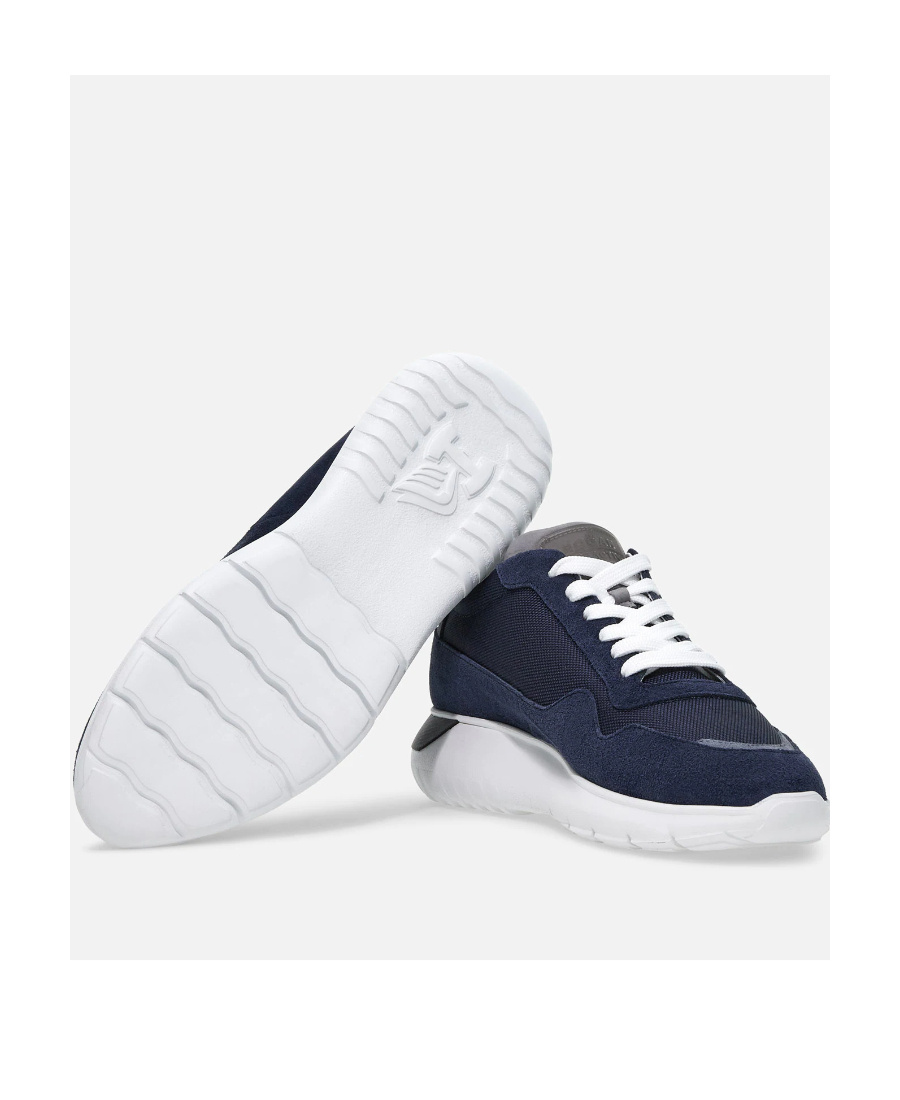 Hogan Logo-patch Lace-up Sneakers In Black