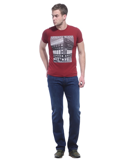 ARMANI JEANS LOGO DETAIL T-SHIRT