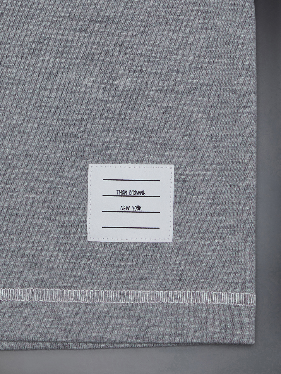 Thom Browne Graphic-print T-shirt In Gray