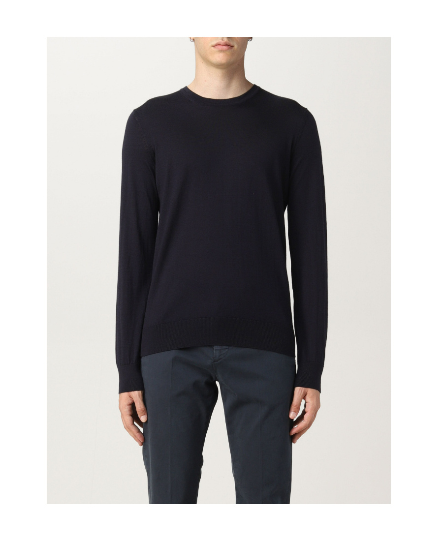 Zegna Crew-neck Cashmere Jumper In Black