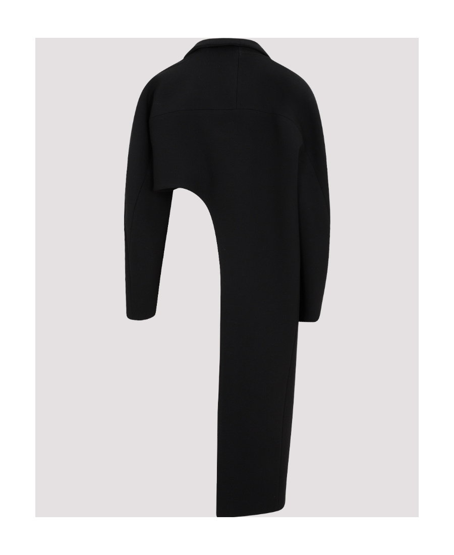 Alaïa Asymmetric Open-front Coat In Black