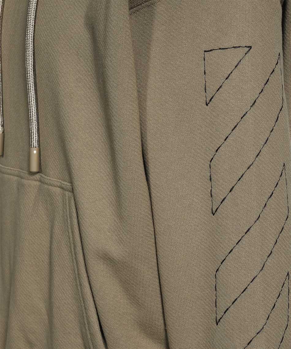 Off-white Off White Men Mud Cotton Sweatshirt In Brown