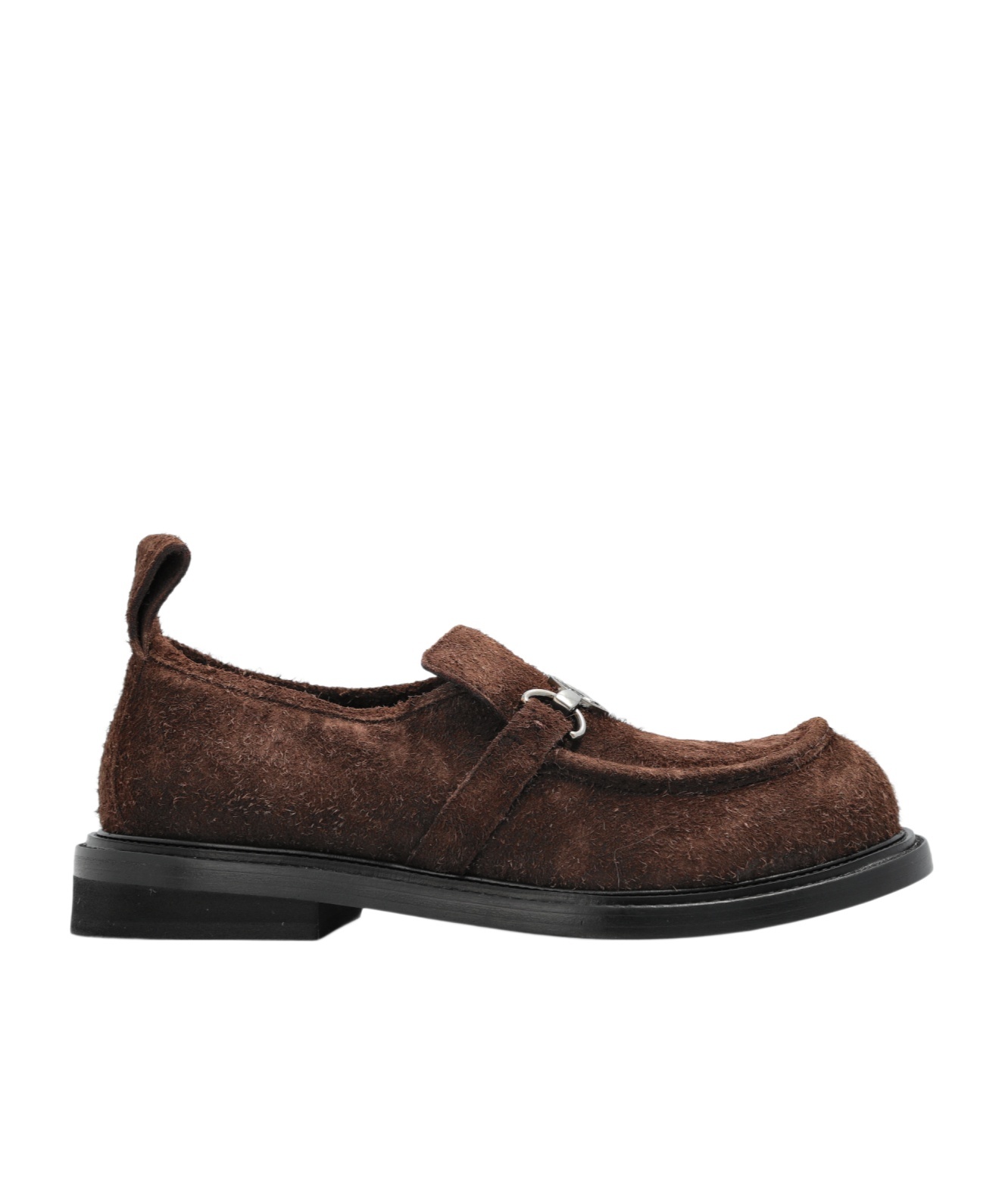 Moschino Calf-hair Slip-on Loafers In Brown